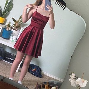 Red Windsor Backless Dress, size S